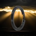 thumbnail image 3 of Strong Steel Split Key RingS Black Metal Loop Holder NICE Key CA Flat Chain SALE L0V1, 3 of 4