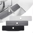 thumbnail image 1 of TidBay Sink Splash Guard Mat 24 Inch Multi-Functional Draining Mat for Kitchen Sink Faucet Dish Drying Mat Easy to Clean Silicone Drain Pad Bathroom Shelf Holder Sponge Holder, 1 of 7