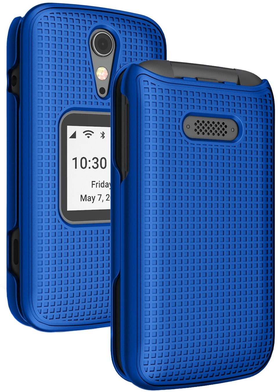 Case for Jitterbug Flip2, Nakedcellphone [Cobalt Blue] Protective Snap