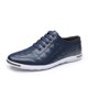 thumbnail image 1 of Zapatos casuales de cuero para hombre, nuevos zapatos planos versátiles de tendencia de primavera (27,5 cm), 1 of 2