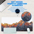 thumbnail image 6 of Desk Mat, Mountains at Sunset Extended Gaming Mouse Pad Large, 35.4"x15.7" Big Mouse Pad with Non-Slip Base and Stitched Edge, Long Computer Keyboard Mouse Mat for Home Office Work, 6 of 6