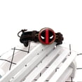 thumbnail image 2 of Deadpool Black Leather Pull String Adjustable Superhero Bracelet, Jewelry-94-B, 2 of 2
