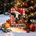 thumbnail image 2 of Xlokein Merry Christmas House Flag, 28 x 40 Inch Winter Decorative, Double Sided Flag, Holiday Banners for Winter Christmas Farm House Yard Decoration, 2 of 6