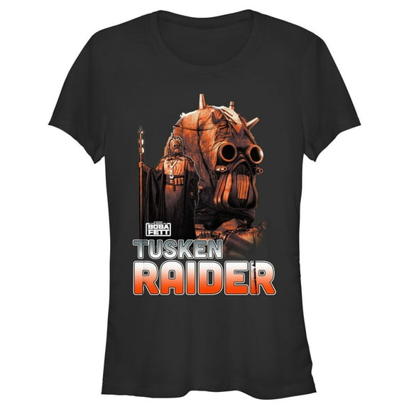 Junior's Star Wars: The Book of Boba Fett Tusken Raider Outlaw Hunter Graphic Tee Black Small