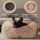 thumbnail image 3 of Cama para mascotas Hoewina Calming Donut para perro y gato, 50 cm (camel), 3 of 7