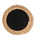 thumbnail image 1 of Bewildely Tapete de redondo, posavasos, mantel Individual de aislamiento tejido de paja, decoración de escritorio de cocina de estilo nórdico de Mostrada línea negro 15cm Bewildely HA083315-02, 1 of 1