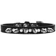 thumbnail image 3 of Dog, Puppy and Pet Designer Croc Collar, "Silver Spike  Clear Jewel", 3 of 10