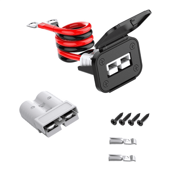 Anderson Connector,8AWG 50AMP Battery Quick Connect/Disconnect Connector, 1.64ft Cable Connector,Winch Wiring