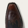 thumbnail image 4 of Men's Stetson Biker Outlaw Eagle Boots Square Rocker Toe Handcrafted Black Brown, 4 of 5