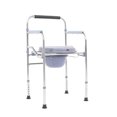 thumbnail image 1 of Silla Para Wc Cómodo Onof MONTANA Ajustable 3 en 1 Plegable C/ Cubeta Incluido Color Plateado, 1 of 9