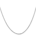thumbnail image 2 of 925 Sterling Silver Rhodium Plated 1mm Cable Chain Necklace 24 Inch Chain Necklace for Women and Men, 2 of 2