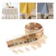 thumbnail image 5 of 1 yarda DIY decoración Accs nación estilo bordado tela borla flecos cinta de lentejuelas B Zulema Cinta con flecos y flecos, 5 of 8