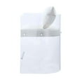 thumbnail image 5 of Milan Cara Counter Height White Faux Leather  Stool with Curved  Acrylic Frame, 5 of 7