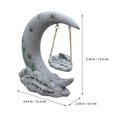 thumbnail image 3 of Moon Shape Cat Memorial Stone Pet Memorial Stones Cat Moon Shaped Gravestone, 3 of 9