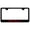 Black, variant on Ford Bronco Script UV Print Polycarbonate License Plate Frame (Orange)