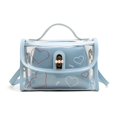 thumbnail image 4 of Sac à Main Transparent pour Femmes Sac à Bandoulière Sac à Main en Gelée Claire Pochette Carrée Cool, 4 of 5