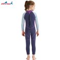 thumbnail image 3 of Niños con traje de baño Cuello redondo Bañador de una pieza Traje de baño Elástico para niñas Nylon Surfing Ropa Traje de baño para nadar Buceo Púrpura S sidaley OD003305-11, 3 of 7