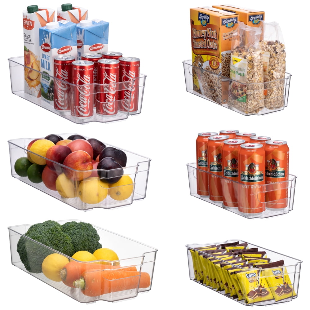 S Salient Refrigerator Organizer Bins ,Stackable Fridge Organizers