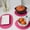 Hot Pink-Free Size/HOT, variant on Woven Cotton Placemats Set of 3 Heat Resistant Oval Table Mats Hot Pads Trivet for Kitchen Dining Farmhouse Decor