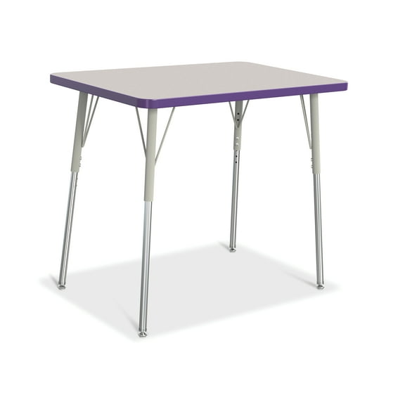 Rectangle Activity Table - 24" X 36", A-height - Freckled Gray/Purple/Gray