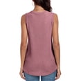 thumbnail image 4 of FIUFY Womens Tank Tops Summer Casual Sleeveless Cute Twist Knot Shirt Blouse Tunics, 4 of 5