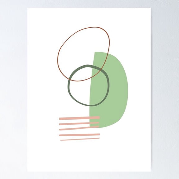 Abstract A2 Poster Wall Art, Modern Wall Decor For Living Room Bedroom, 8x12 UNFRAMED