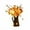 With Light, variant on Artificial Flowers in Metal Vase, Silk Fall Floral Arrangements Orange Sunflower Bouquets Fake Fall Flowers Bouquet for Autumn Home Decorations Indoor Table Centerpiece Decorations (without Light)