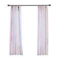 thumbnail image 1 of Juego de 2 cortinas opacas de poliéster a rayas con perforaciones para persianas de ventanas, 1 of 8