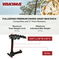 thumbnail image 6 of Yakima Premium FullSwing Swing Away Bike Rack with ZipStrips, Universal Fit, Multicolor, 6 of 13
