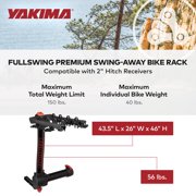 Yakima Premium FullSwing Swing Away Bike Rack with ZipStrips, Universal Fit, Multicolor