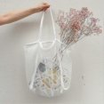 thumbnail image 4 of Women Beach Bag Mesh Large Capacity Foldable Hollow Sandproof Solid Swimming Grocery Toys Travel Tote Bag Vacation Use, 4 of 5