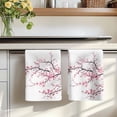 thumbnail image 7 of Pink Cherry Blossom Kitchen Towels Set of 3, Spring Branches Floral Watercolor Absorbent Dish Towels for Kitchen, Microfiber Hand Towel, Quick Drying Tea Towel for Cleaning Decorative Dishcloths, 7 of 7