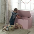 thumbnail image 2 of KidKraft KidKraft Austin Wooden Toy Box/Bench with Safety Hinged Lid - Pink, 2 of 6