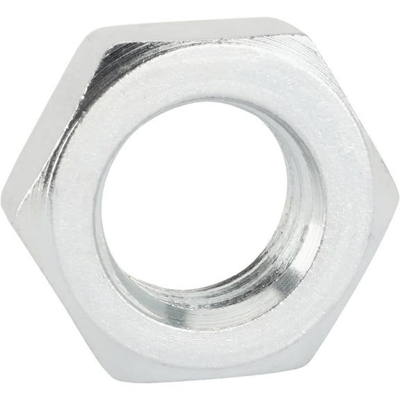 Steel Hex Jam Nut, 1-1/8 Inch, Zinc Plated