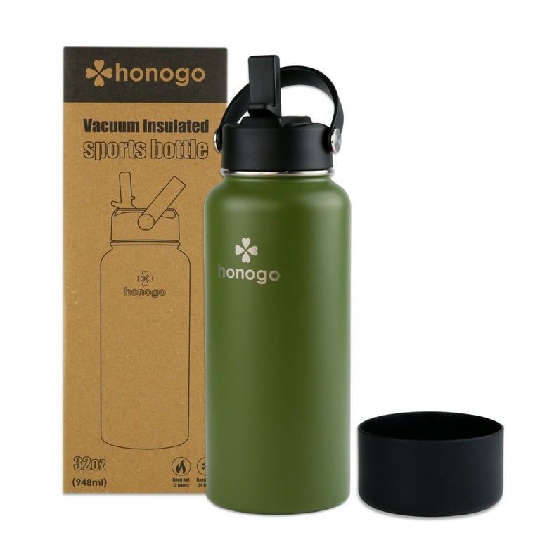 honogo 32 oz Stainless Steel Vacuum Insulated Sports Water Bottle