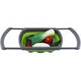 thumbnail image 3 of Colador De Silicona Plegable, Cesta De Drenaje De Fregadero Retráctil para Escurrir Verduras, Frutas, Pasta, 39 X 26,5 Cm, 3 of 5
