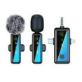 thumbnail image 2 of 3 in 1 Wireless Lavalier Microphones for iPhone, iPad, Android, Camera, USB-C Microphone, Mini Microphone with Noise Reduction for Video Recording, Vlog, YouTube, 2 of 9