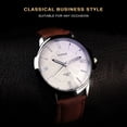 thumbnail image 2 of Mirar YAZOLE - Reloj de cuarzo para hombre, exquisito reloj de pulsera para hombre con bloqueo de luz azul, cristal mineral, tiempo preciso, puntero luminoso, 3 ATM, relojes de negocios a prueba de ag YAZOLE Mirar, 2 of 7