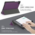 thumbnail image 4 of DTTO Case for Samsung Galaxy Tab A8 10.5 inch 2022, Premium PU Leather Tri-Fold Stand Cover with Hard Shell for Galaxy Tab A8 [Auto Wake/Sleep, Ultra Lightweight & Multiple Viewing Angles]- Purple, 4 of 7