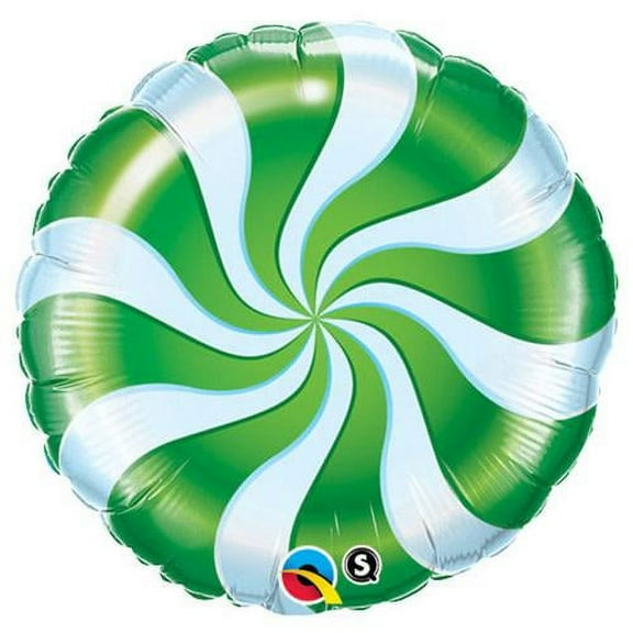 LOONBALLOON Sweets-candy Balloons, 18″ CANDY SWIRL GREEN