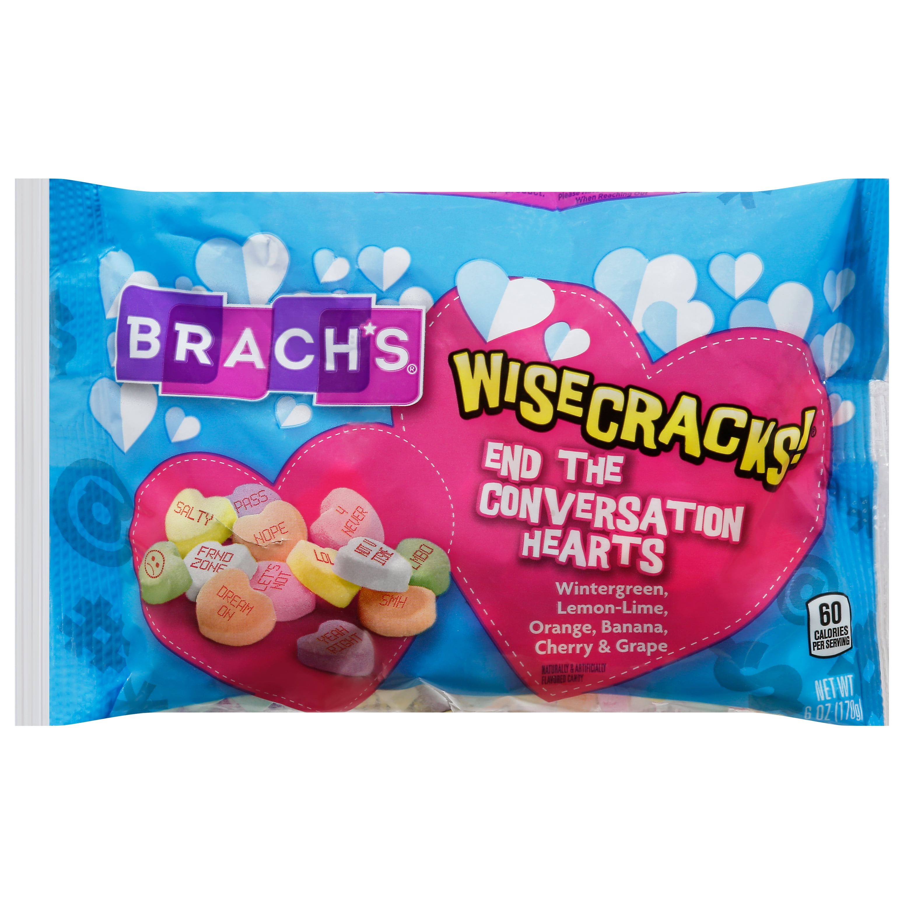 Brach's Wisecracks Sarcastic Conversation Hearts - 6-oz. Bag Size