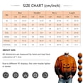 thumbnail image 2 of Hsovts Men's Halloween Gradient Pumpkin Bat Pullover Sweatshirt, Crew Neck Long Sleeve Jack-o'-lantern Casual Top Beige 4xL, 2 of 5