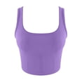 thumbnail image 4 of Ruyang Workout Tops for Women Women's Solid Color Sports Running Fitness Yoga Comfortable Small Tank Tops Apparel Bra, 4 of 4