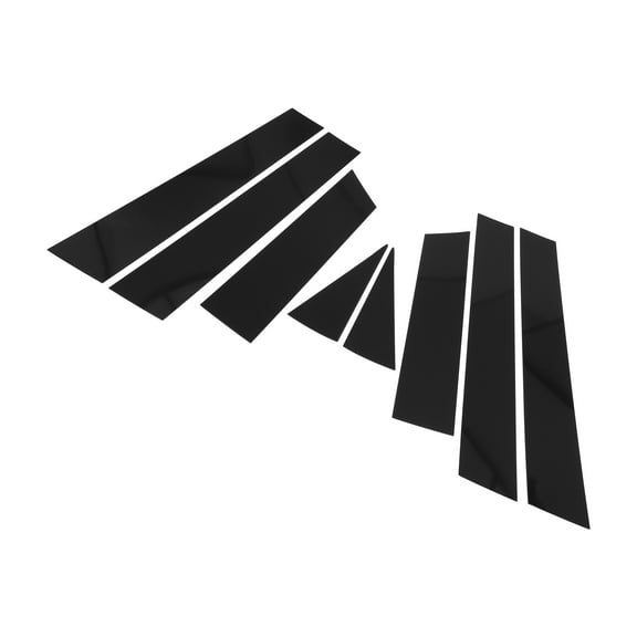 Unique Bargains 8 Pcs Pillar Window Trim for Nissan Murano 2015-2023 Black