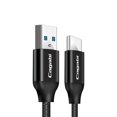 thumbnail image 3 of Cable de sincronización de datos de carga rápida trenzado de nylon tipo C USB C negro Sunnimix Cable de datos de carga trenzada, 3 of 8
