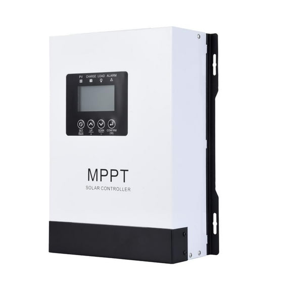 Flroha 120A MPPT Solar Charge Controller with LCD Display ,12-96V Auto DC Input MPPT Solar Charge Controller Solar Panel Regulator fit for Gel Sealed Flooded and Lithium Battery
