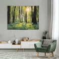 thumbnail image 2 of GOSMITH  Forest Tapestry, Sunny Forest with Wild Garlic Enchanting Wildflowers Blossoms Landscape Scenery, Wide Wall Hanging for Bedroom Living Room Dorm, 2 of 7