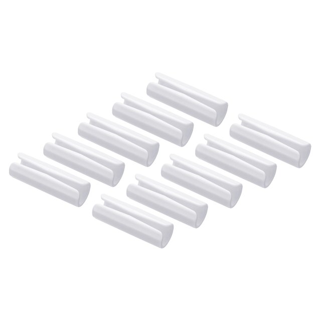 1.9 x 0.64inch Bed Sheet Clips, 2Set(24Pcs )Mattress Covers Fastener Clamp White