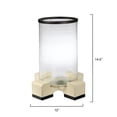 thumbnail image 3 of Jamie Young Co Vector Leather Hurricane in Ivory, 3 of 4
