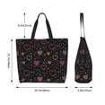 thumbnail image 5 of Kdxio Heart and Stars Casual Tote Bags Women Big Capacity Shoulder Bag for Women Travel Shoulder Bags Handbags, 5 of 8